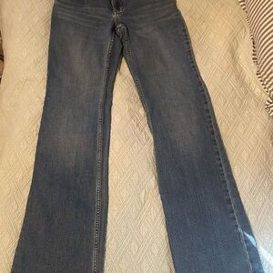 Wrangler Women's Flare Jeans in Dark Blue